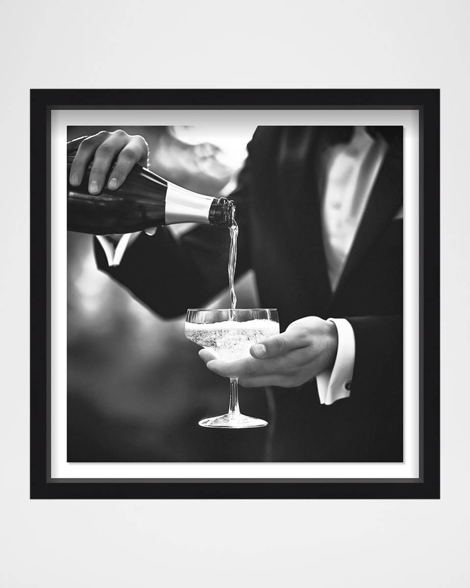 "Champagne Sir" Framed Wall Art Print